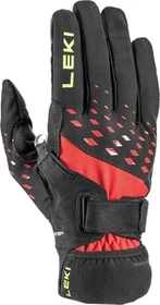 Leki Ultra Trail Storm Shark Laufhandschuhe schwarz/rot/gelb