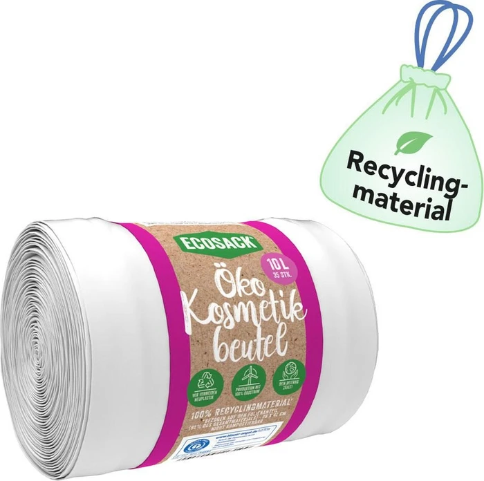 Ecosack Öko-Kosmetikbeutel Müllbeutel 10l, 35 Stück