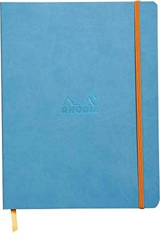 Rhodia Rhodiarama Notizbuch, 190x250mm, punktiert, Softcover, türkis, 80 Blatt