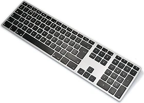 Matias Wireless Aluminium Keyboard, grau, Bluetooth, UK (FK418BTB-UK)