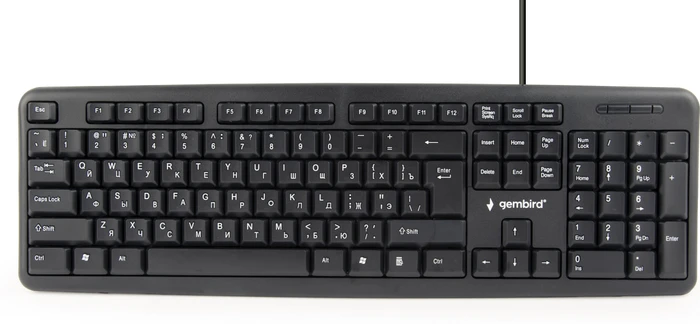 Gembird Standard Keyboard, schwarz, USB, RU