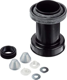 Geberit Anschlussset für Wand-WC, Länge 18.5cm, mattverchromt, ø90mm