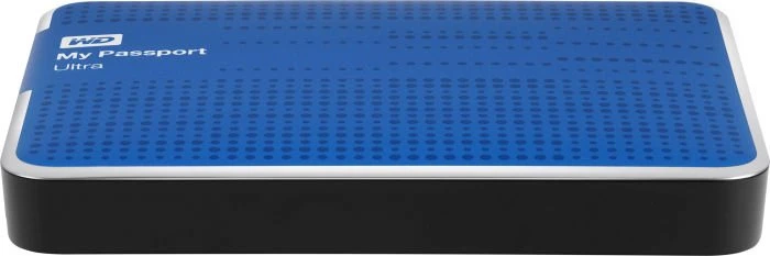Western Digital WD My Passport Ultra blau 2TB, USB 3.0 Micro-B