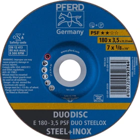 Pferd E 180-3.5 PSF DUO STEELOX Trennscheibe, 180x3.5x22.23mm, 10 Stück