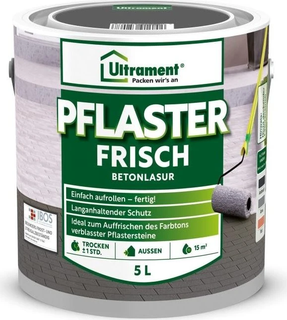 Ultrament Pflaster Frisch Betonlasur anthrazitgrau, 5l