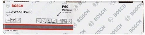 Bosch Professional C470 Best for Wood and Paint Schleifblatt K60, 225mm, 25 Stück