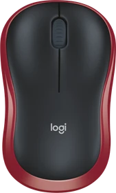 Logitech M185 Wireless Mouse schwarz/rot, USB