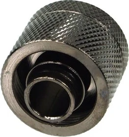 Aquatuning Schlauchanschluss, G1/4" auf 16/10mm, schwarz vernickelt