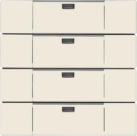 Busch-Jaeger WaveLine Wandsender Funk 4-fach, Plattform 63, elfenbeinweiß