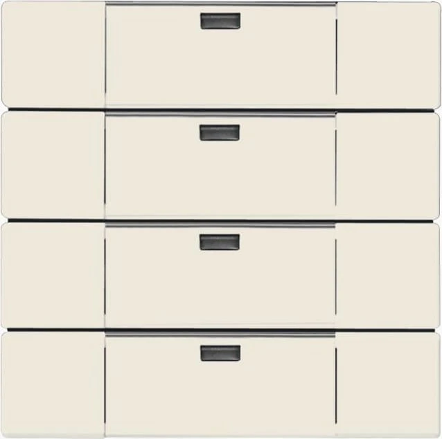 Busch-Jaeger WaveLine Wandsender Funk 4-fach, Plattform 63, elfenbeinweiß