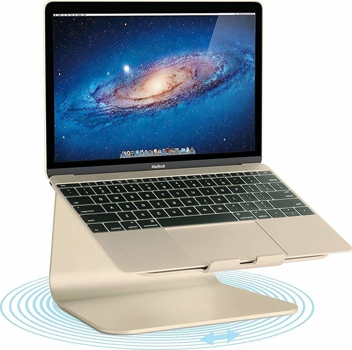 Rain Design mStand 360, Notebook-Stand, gold, Basis drehbar