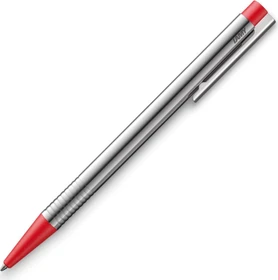 Lamy logo Edelstahl Kugelschreiber silber/rot