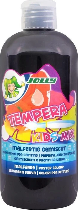 Jolly Tempera Deckfarbe, schwarz, 500ml