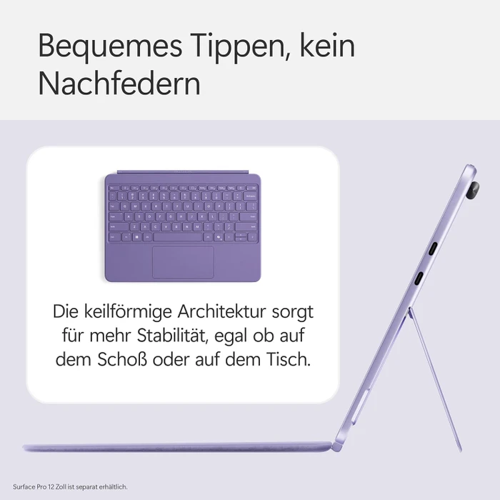 Microsoft Surface Pro 12" Keyboard mit Copilot-Taste, violett, DE