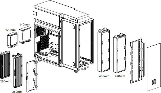 Thermaltake Level 20 Tempered Glass Edition, Glasfenster