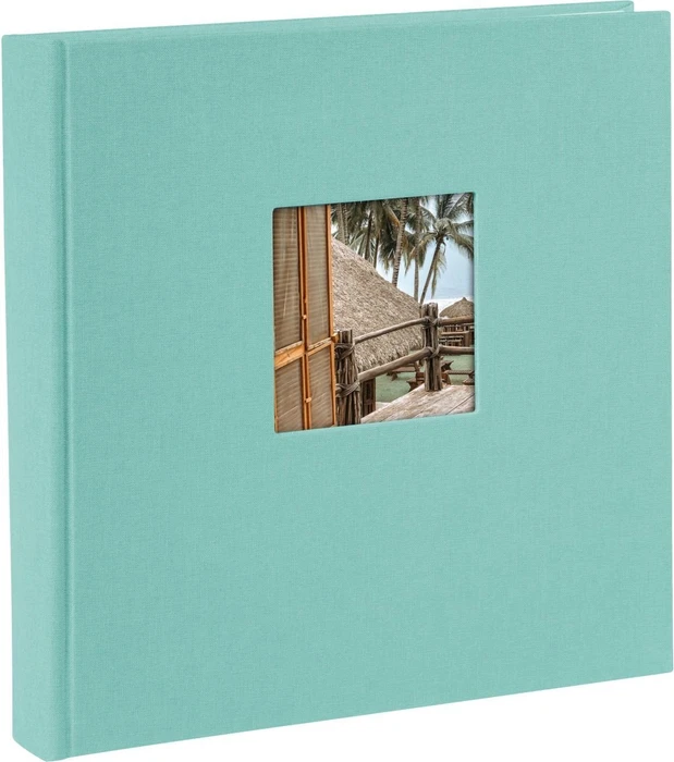 Goldbuch Buch Fotoalbum Bella Vista 25x25 weiße Seiten grün