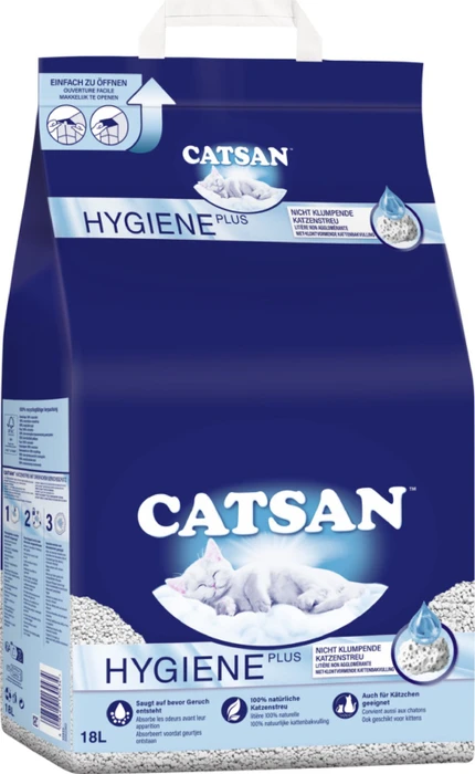 Catsan Hygiene Plus, 18l
