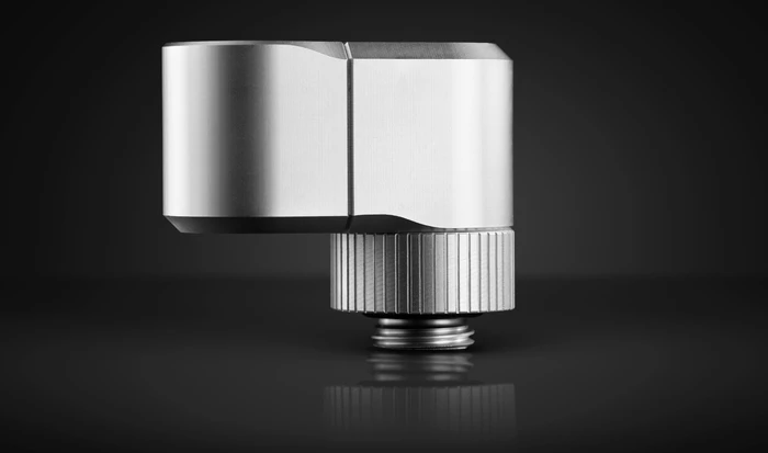 EK Water Blocks Quantum Line EK-Quantum Torque Rotary Offset 21, G1/4", 21mm Versatz, Satin Titanium