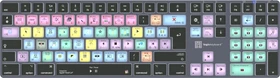 LogicKeyboard Titan Wireless Apple Final Cut Pro X Mac, Titanium Gray, LEDs weiß, USB/Bluetooth, FR (LKB-FCPX10-TM-FR)