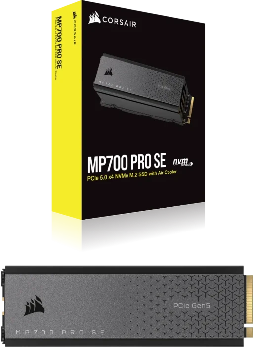 Corsair Force Series MP700 PRO SE 4TB, M.2 2280 / M-Key / PCIe 5.0 x4, Kühlkörper