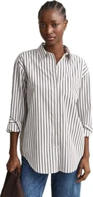 Gant Regular Fit Classic Popeline Stripe Hemd langarm deep brown (Damen)