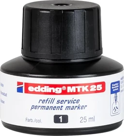 edding MTK25 Permanentmarker Tintenflasche schwarz, 25ml