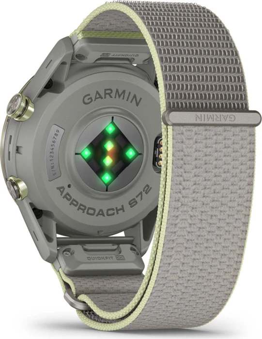 Garmin Approach S72 47mm silver-citron titanium/fog grey-citron