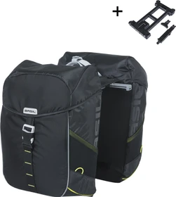 Basil Miles MIK Doppeltasche Gepäcktasche schwarz