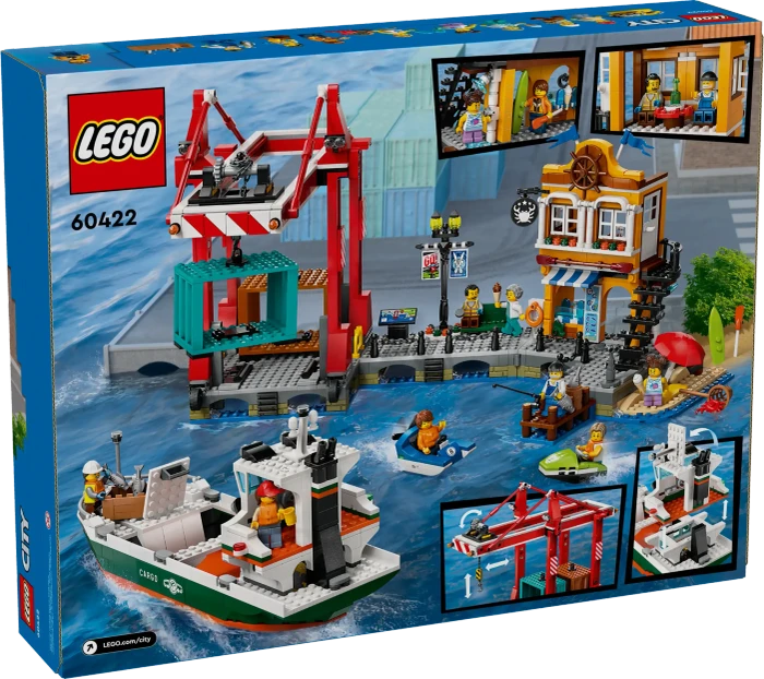 LEGO City - Hafen mit Frachtschiff