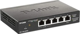 D-Link Desktop Gigabit Smart Switch, 5x RJ-45, 18W PoE PD (DGS-1100-05PDV2)