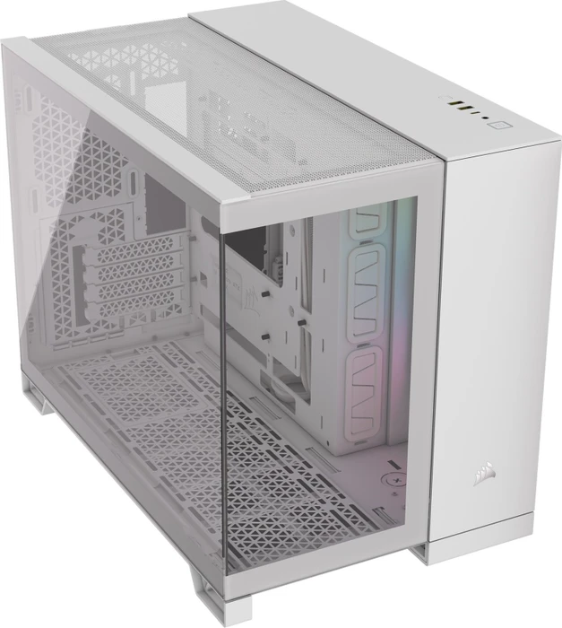 Corsair 2500X RGB, weiß, Glasfenster