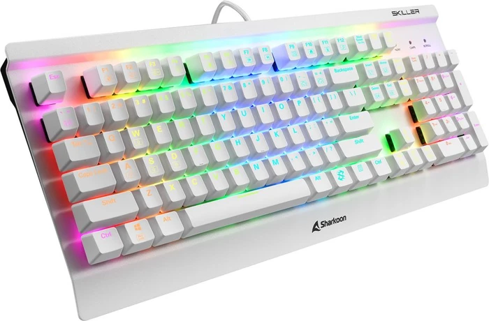 Sharkoon Skiller SGK3, LEDs RGB, White, Kailh RED, USB, US