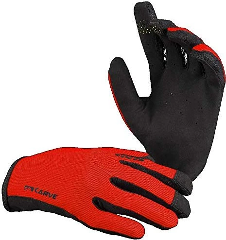 iXS Carve Fahrradhandschuhe fluo red