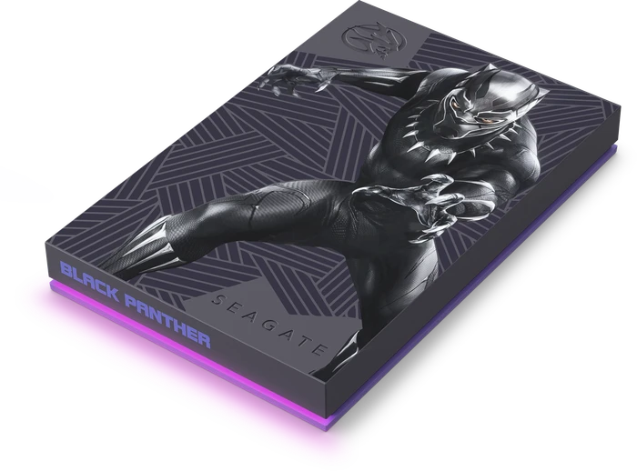 Seagate FireCuda Gaming HDD - Black Panther Special Edition, 2TB, +Rescue, USB 3.0 Micro-B