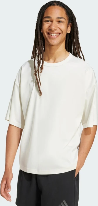 adidas Soft Lux T-Shirt kurzarm off white (Herren) (KB8095)