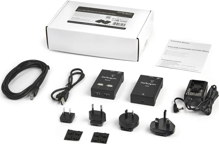 StarTech USB2G4LEXT2, USB-Extender via RJ-45, USB 2.0, aktiv, bis 50m