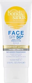 Bondi Sands Fragrance Free Tinted Matte Face Sunscreen Lotion LSF50+, 75ml