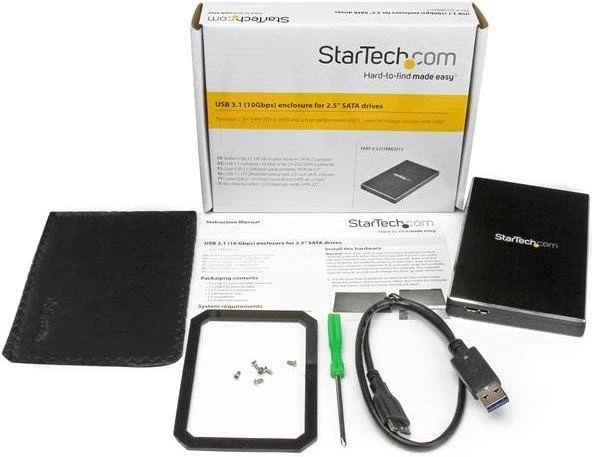 StarTech USB-B 3.1 Enclosure, USB 3.1 Micro-B