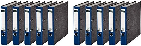Leitz Qualitäts Ordner 2-Ring 180° CO2 neutral, 50mm, A4, blau, 10er-Pack