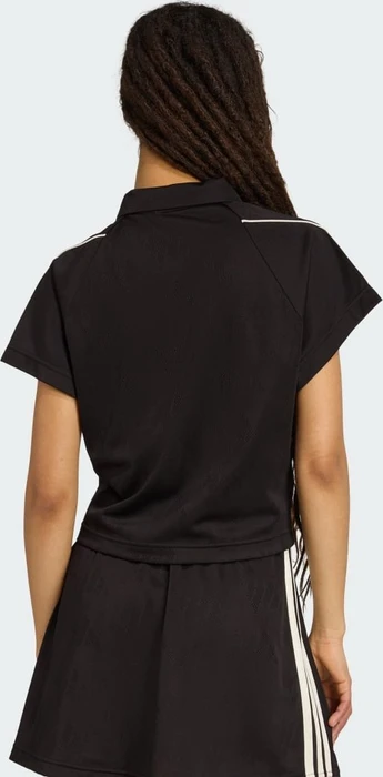 adidas Stadium 3-Streifen vom Tennis inspiriertes Poloshirt kurzarm black/off white (Damen)