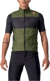 Castelli Unlimited Puffy Fahrradweste light military green/dark grey (Herren)