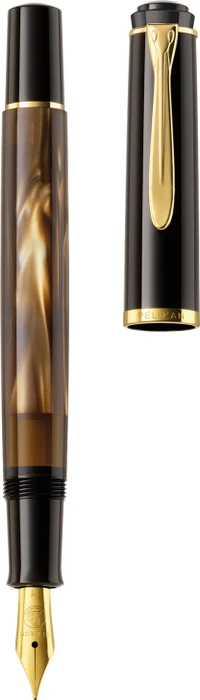 Pelikan Classic M200 braun marmoriert, rechte Hand, extra fein