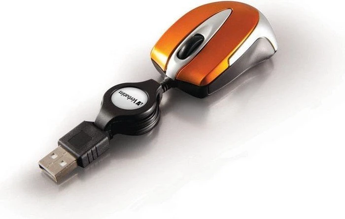 Verbatim Go Mini Optical Travel Mouse orange, USB