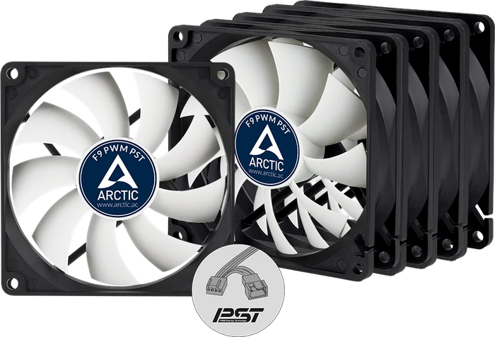 ARCTIC F9 PWM PST, 92mm, 5er-Pack