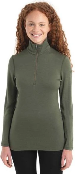 Icebreaker 260 Tech Half Zip Funktionsshirt langarm loden (Damen)