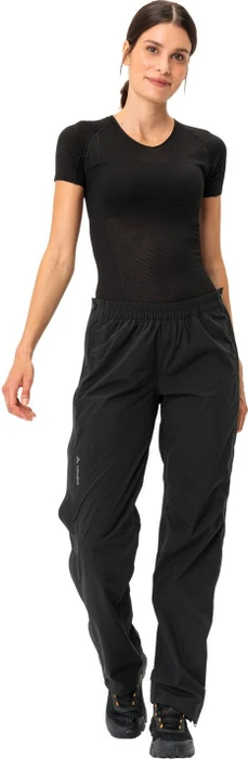 Vaude Yaras Rain IV Zip Fahrradhose lang schwarz (Damen)