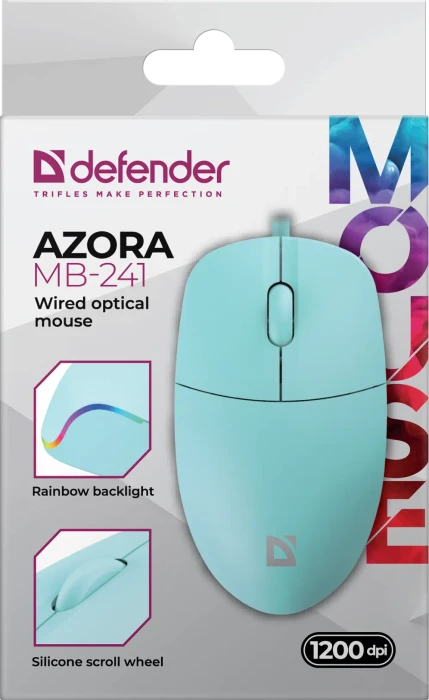Defender Azora MB-241 Wired Optical Mouse blau, USB