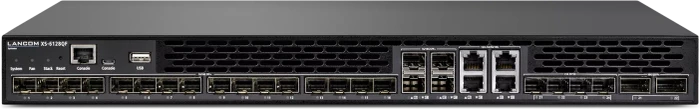 Lancom XS-61 Aggregation Switch Rackmount 10G Managed Stacking Switch, 16x SFP+, 4x RJ-45/SFP+, 4x SFP28, 4x SFP-DD, 2x QSFP+
