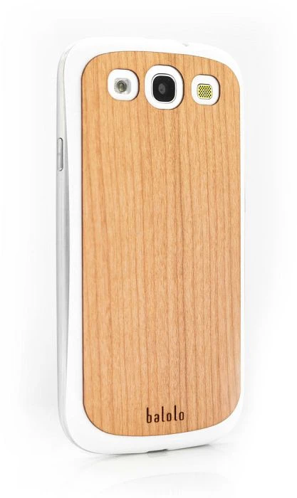 Balolo Holz Cover Kirsche für Samsung Galaxy S3