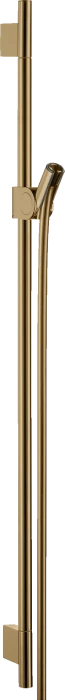 Hansgrohe Axor Uno Brausestange 90cm mit Brauseschlauch 160cm polished bronze